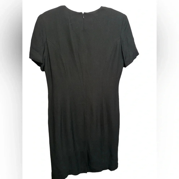Talbots black shift dress with short sleeves - Picture 2 of 5